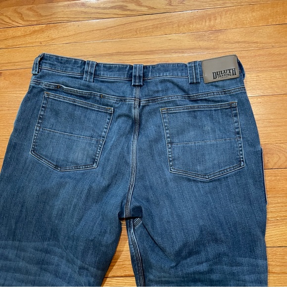 Duluth Trading Mens Ballroom Double Flex Jeans Mens 40x30 Flannel Lined Relaxed - Picture 10 of 11
